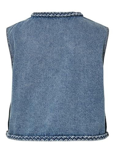 Pieces Pcbell Cropped Denim Vest gilet S cropped