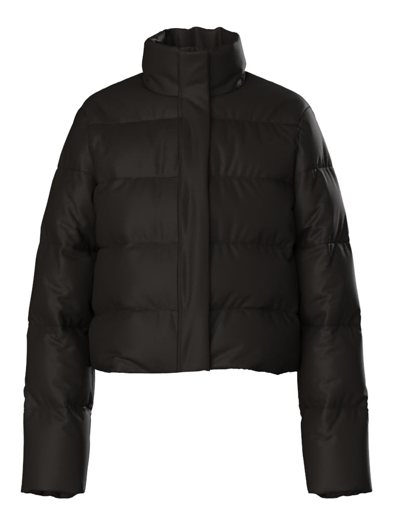 Pieces Pcbee Highneck Cropped Puffer giacca donna nera S