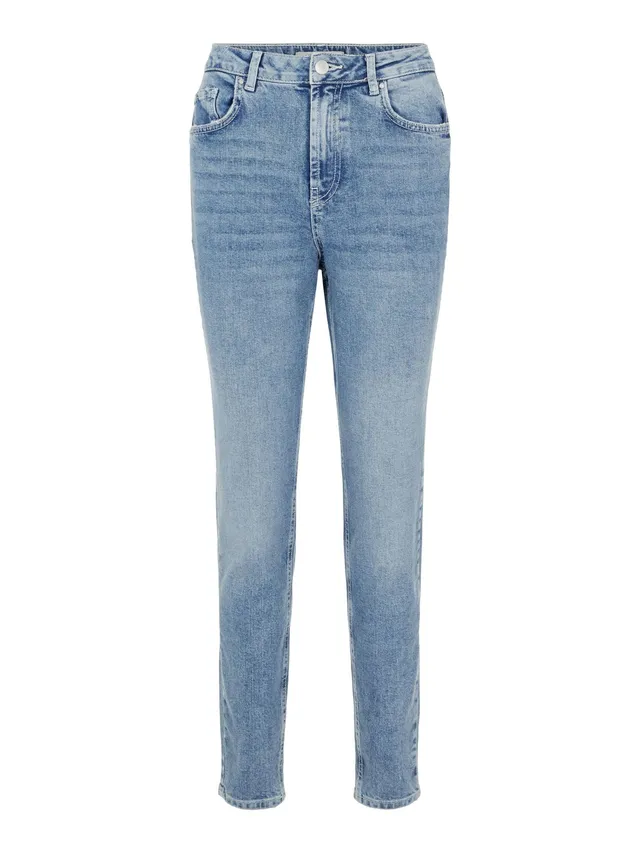 Pieces Pcleah Mom HW Ank Lb110-ba Noos jeans donna M