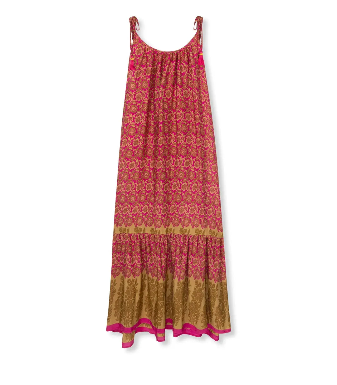 el.residu Myra #39 abito midi rosso L/XL viscosa