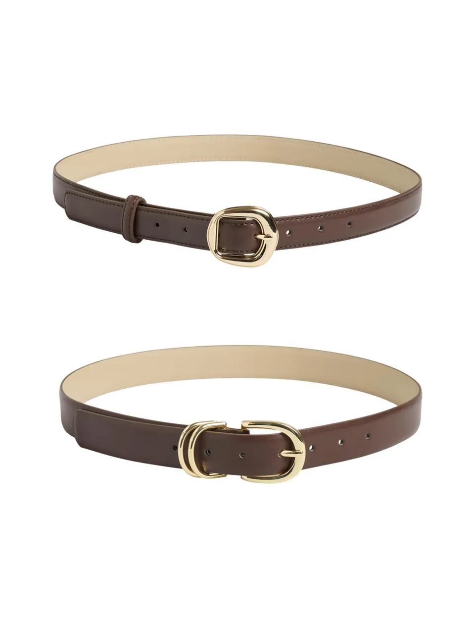 Pieces Pcbira cintura jeans 2 paia 80 coffee quartz