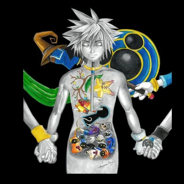 Yuna Sora Tribe-Tee Anatomy maglietta unisex cotone