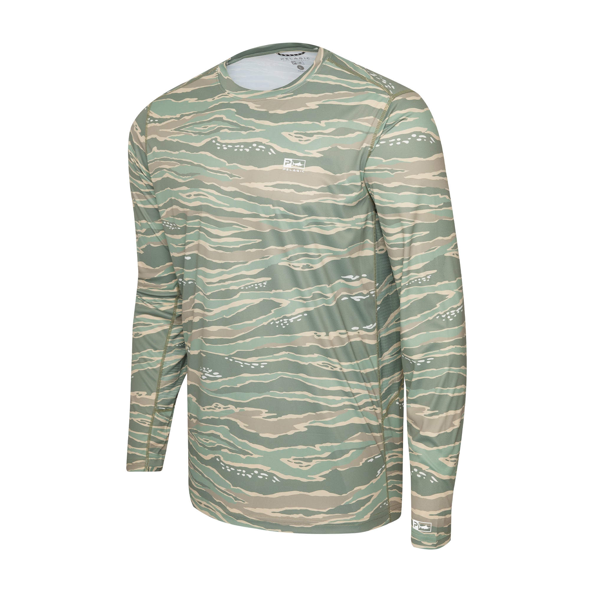 Pelagic Vaportek maglia pesca mimetica mangrovia UPF 50+