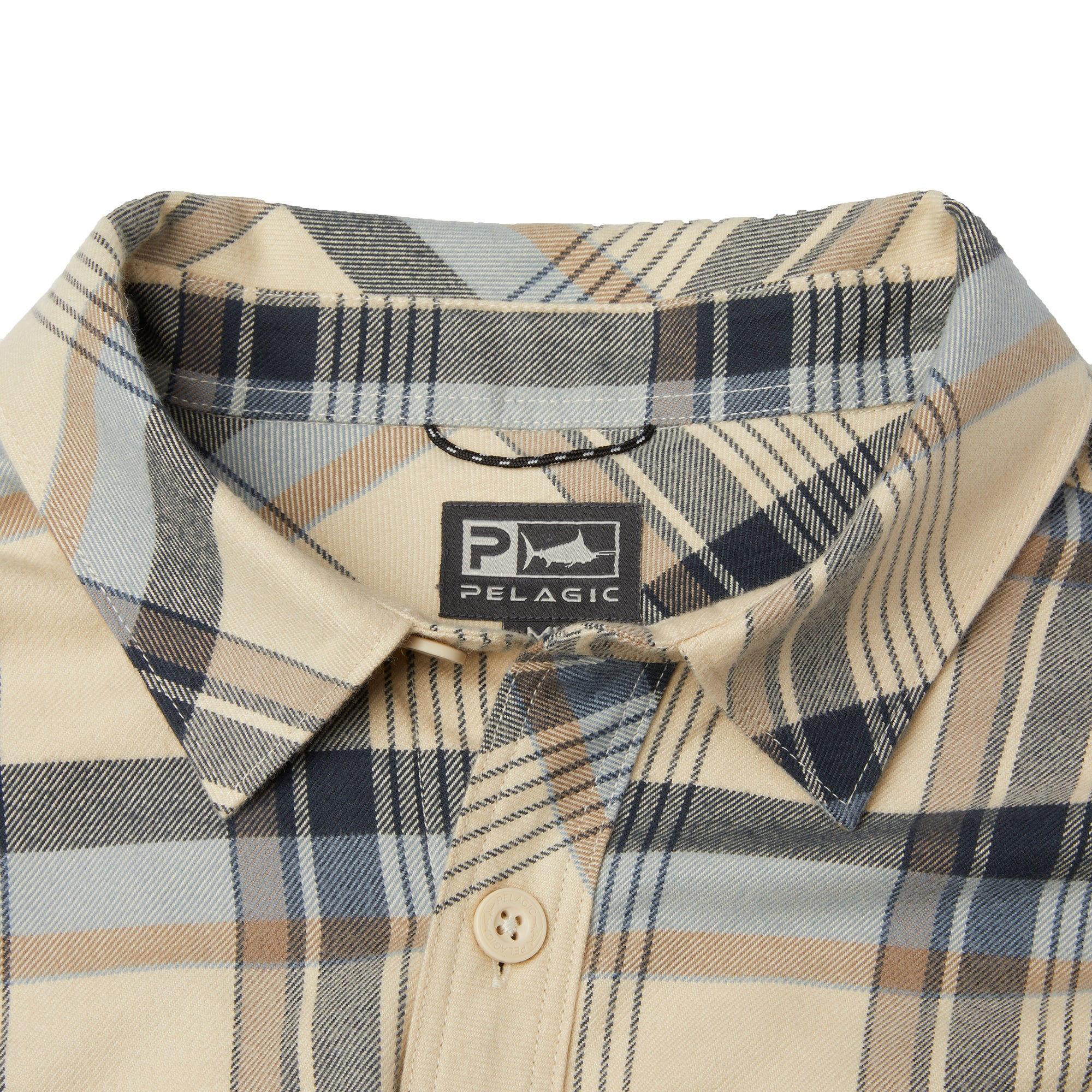 PELAGIC Faroe camicia flanella Sand cotone bio