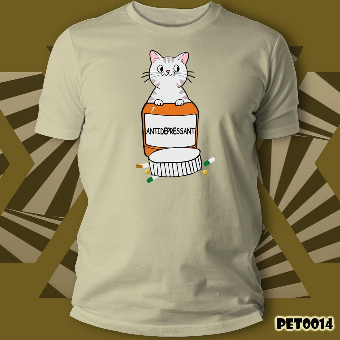Matrix Cats Antidepressant t-shirt unisex cotone
