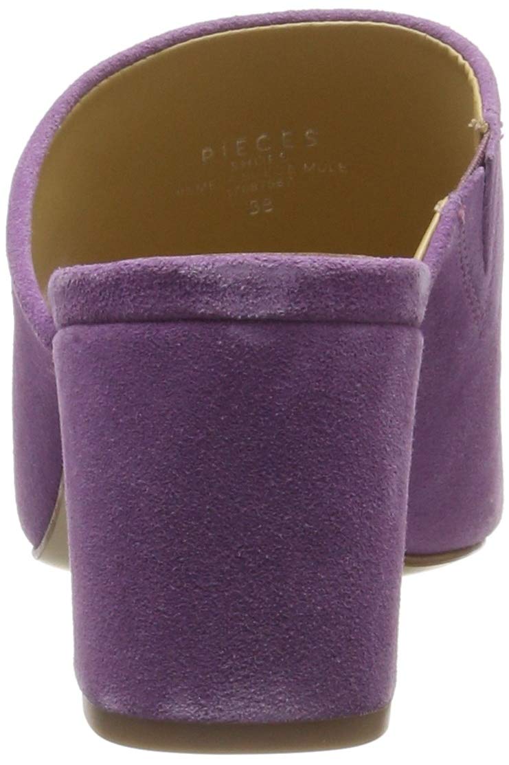 Pieces Psmela Suede Mule sandali tacco 7 cm