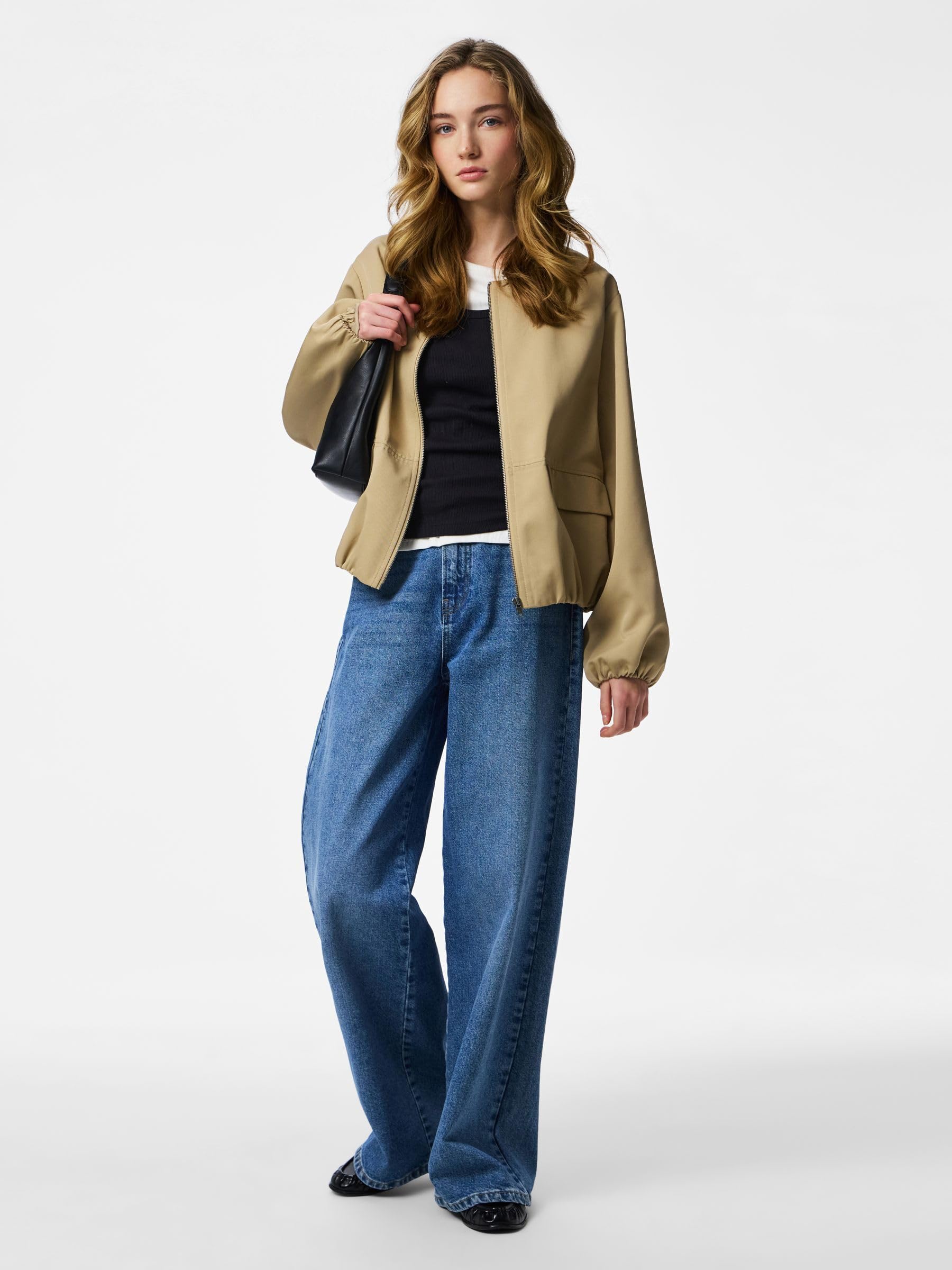Pieces Pcberit Giacca Bomber Donna Balloon Taglia XL