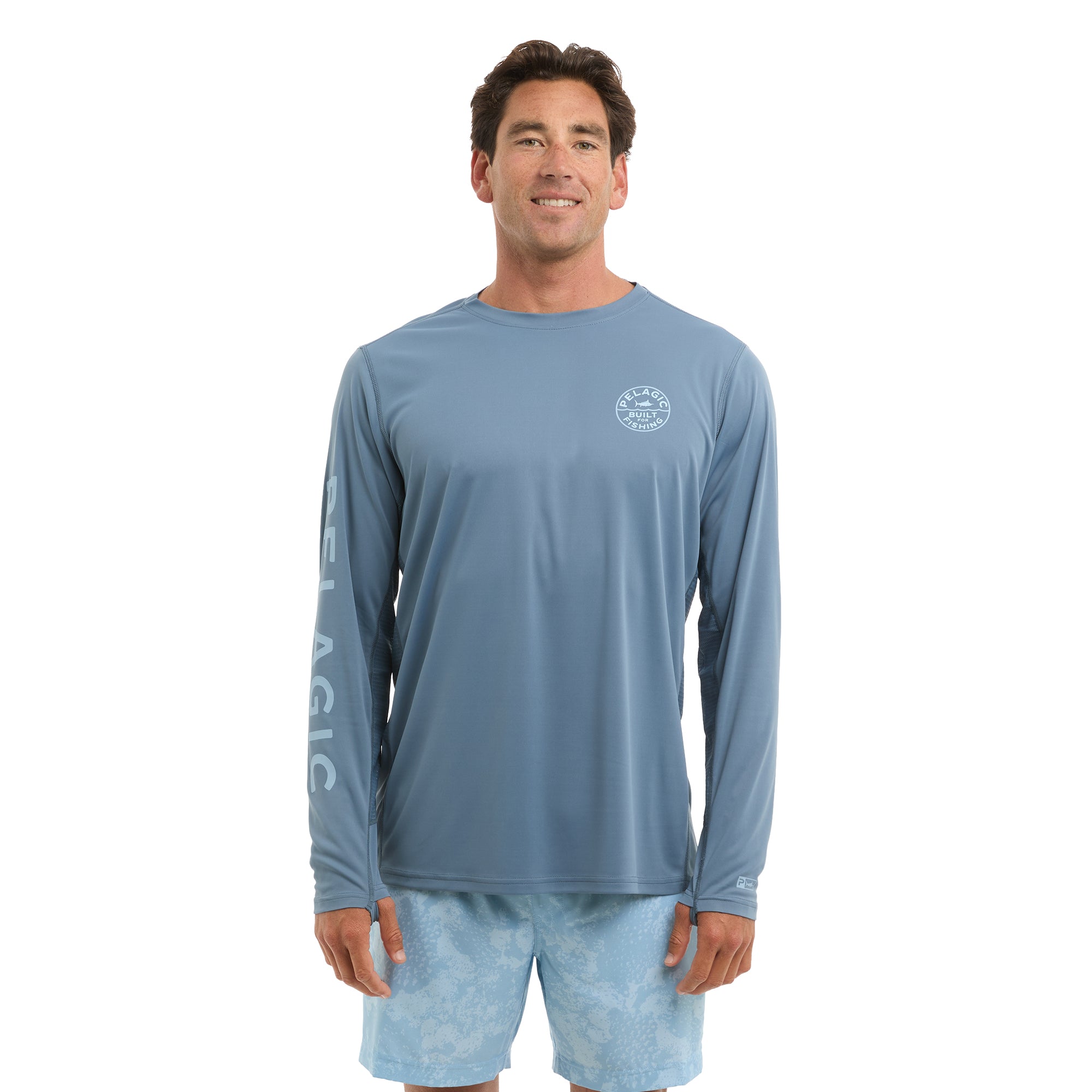 Pelagic Vaportek maglia maniche lunghe petrol UPF 50+
