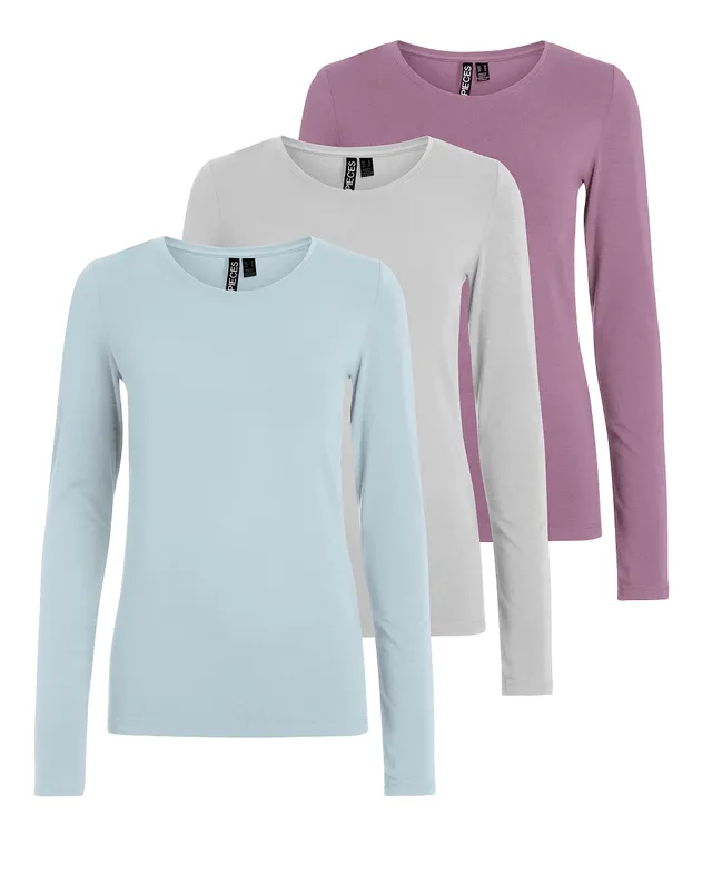Pieces Sirene maglia donna maniche lunghe S cotone