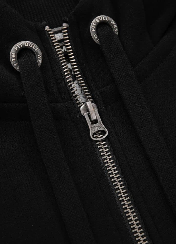 Pitbull West Coast Logo Piccolo felpa zip grigia cotone