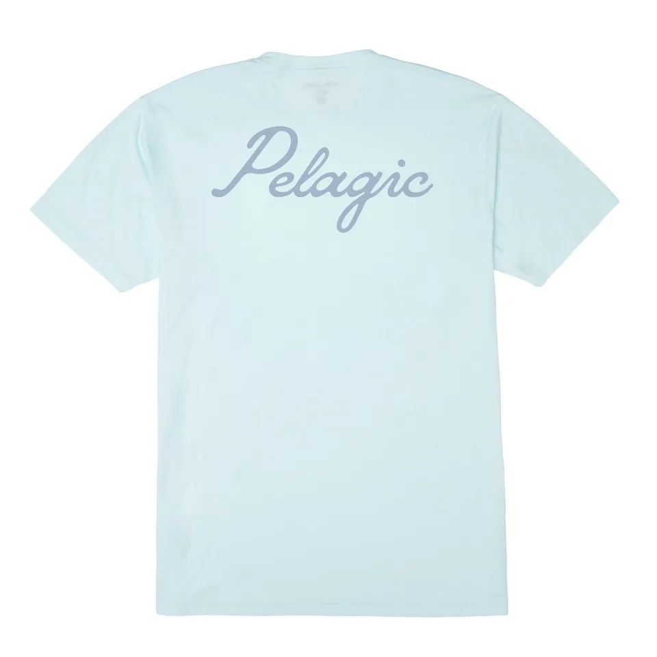Pelagic Lines In maglietta uomo azzurra triblend