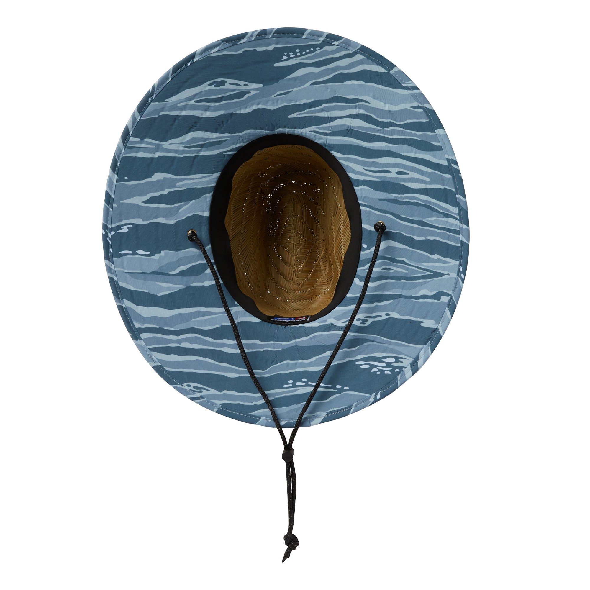 Pelagic Baja Wahoo Camo cappello paglia petrol OS tesa larga
