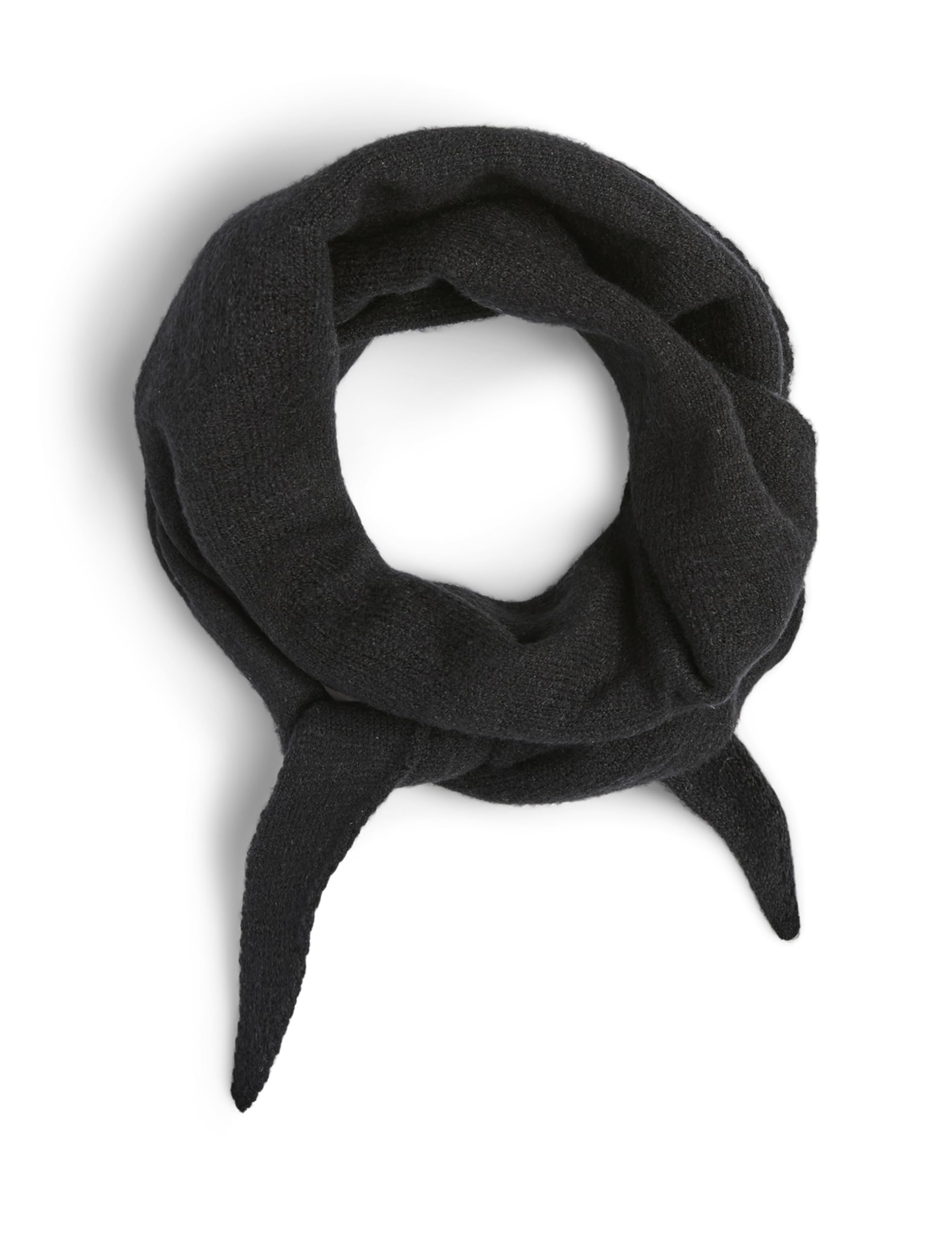 Pieces PCKomma sciarpa donna nero viscosa morbida