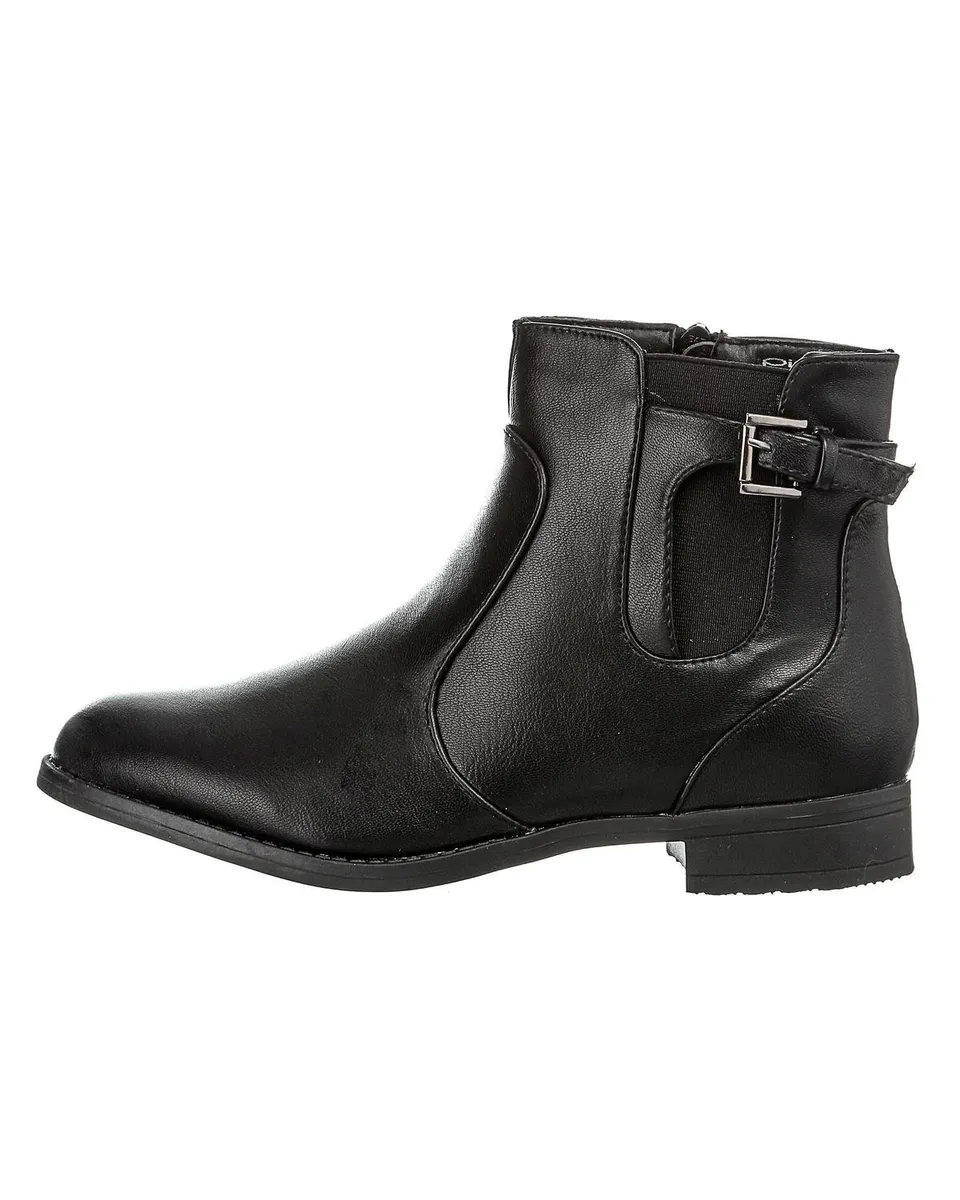 Pieces Pssha stivaletti donna neri fibbia 41