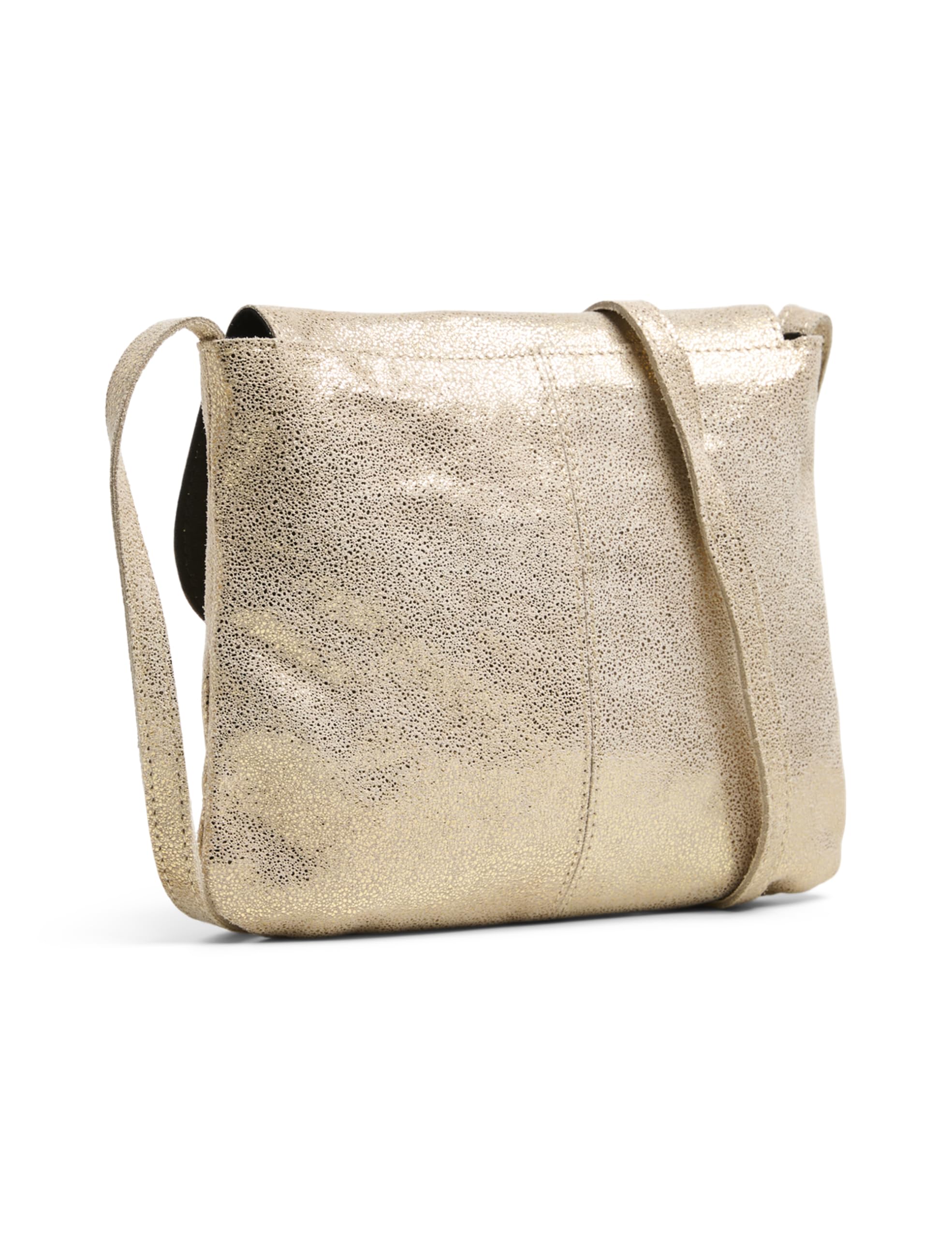 PIECES Totally borsa tracolla rotonda oro