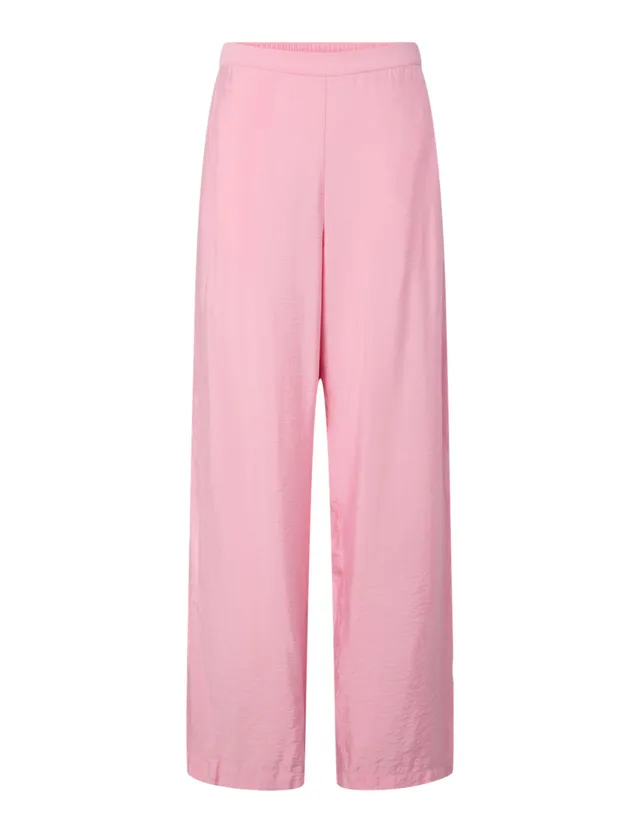 Pieces Pcperla pantaloni donna rosa mare