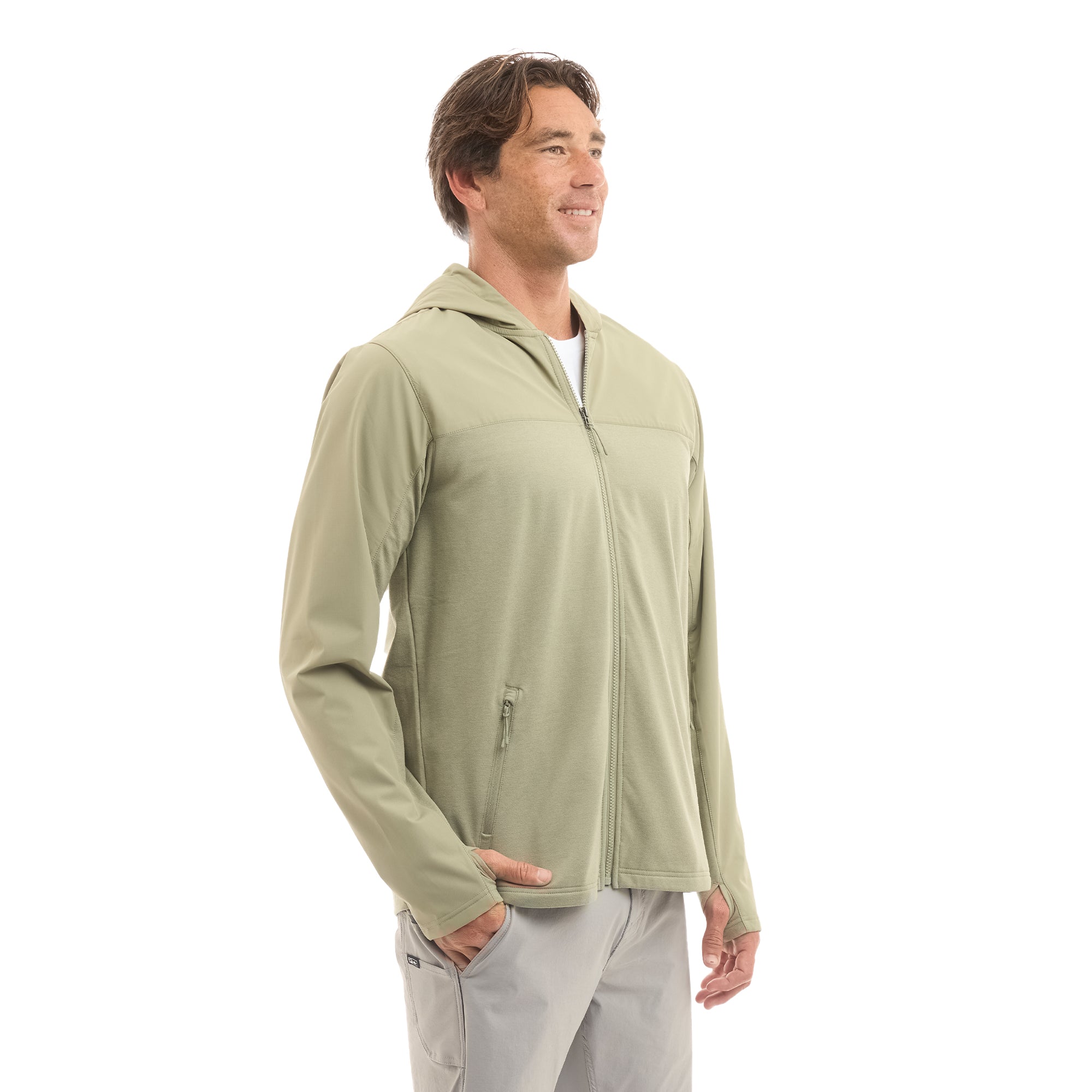 Pelagic Daybreak pile zip uomo mangrove full zip