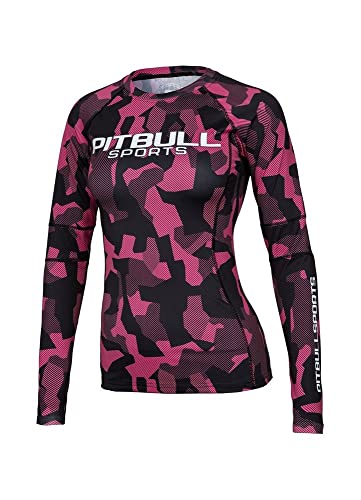 Pit Bull West Coast Dillard rashguard rosa L maniche lunghe
