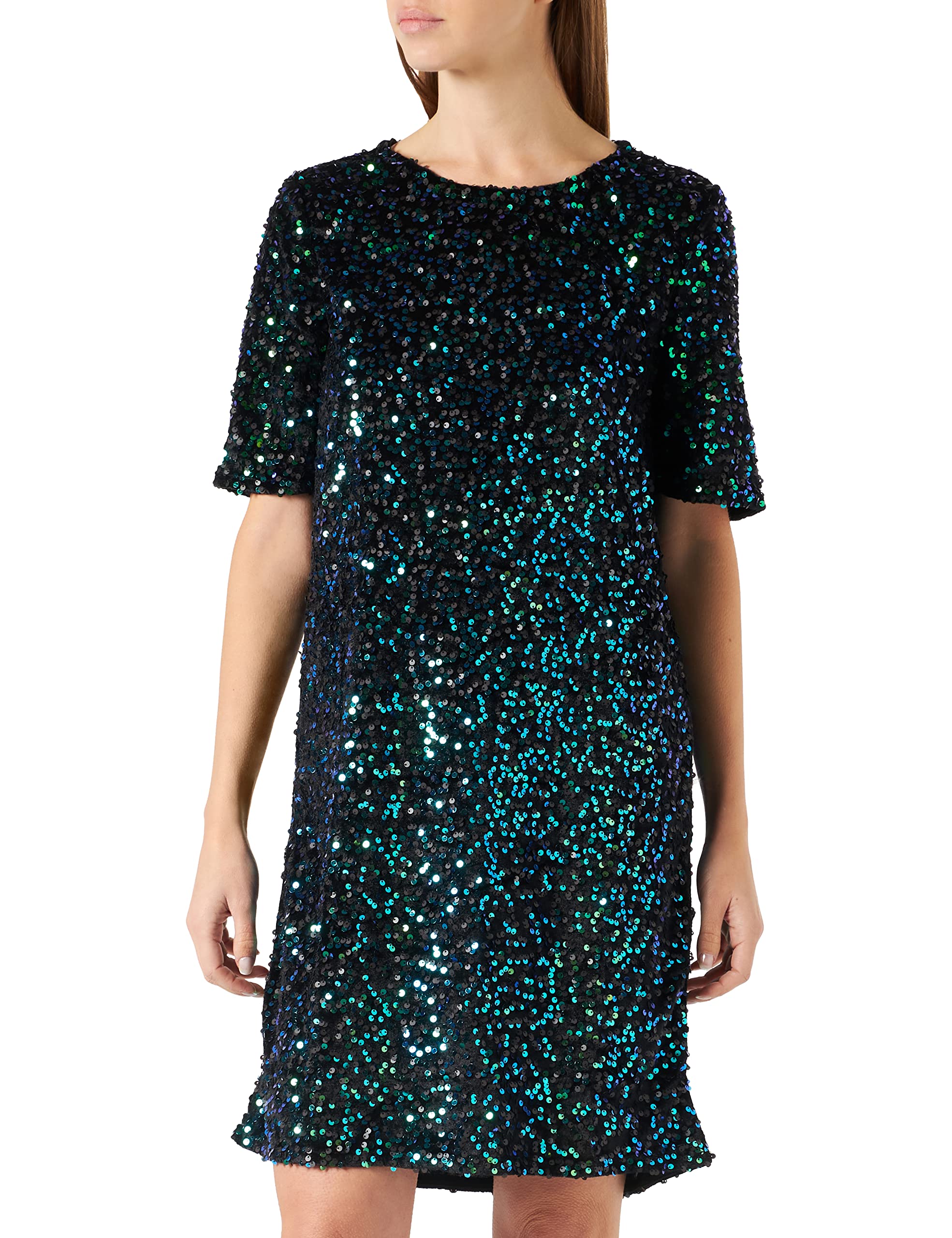 Pieces Pckam SS Abito Donna Verde Erba