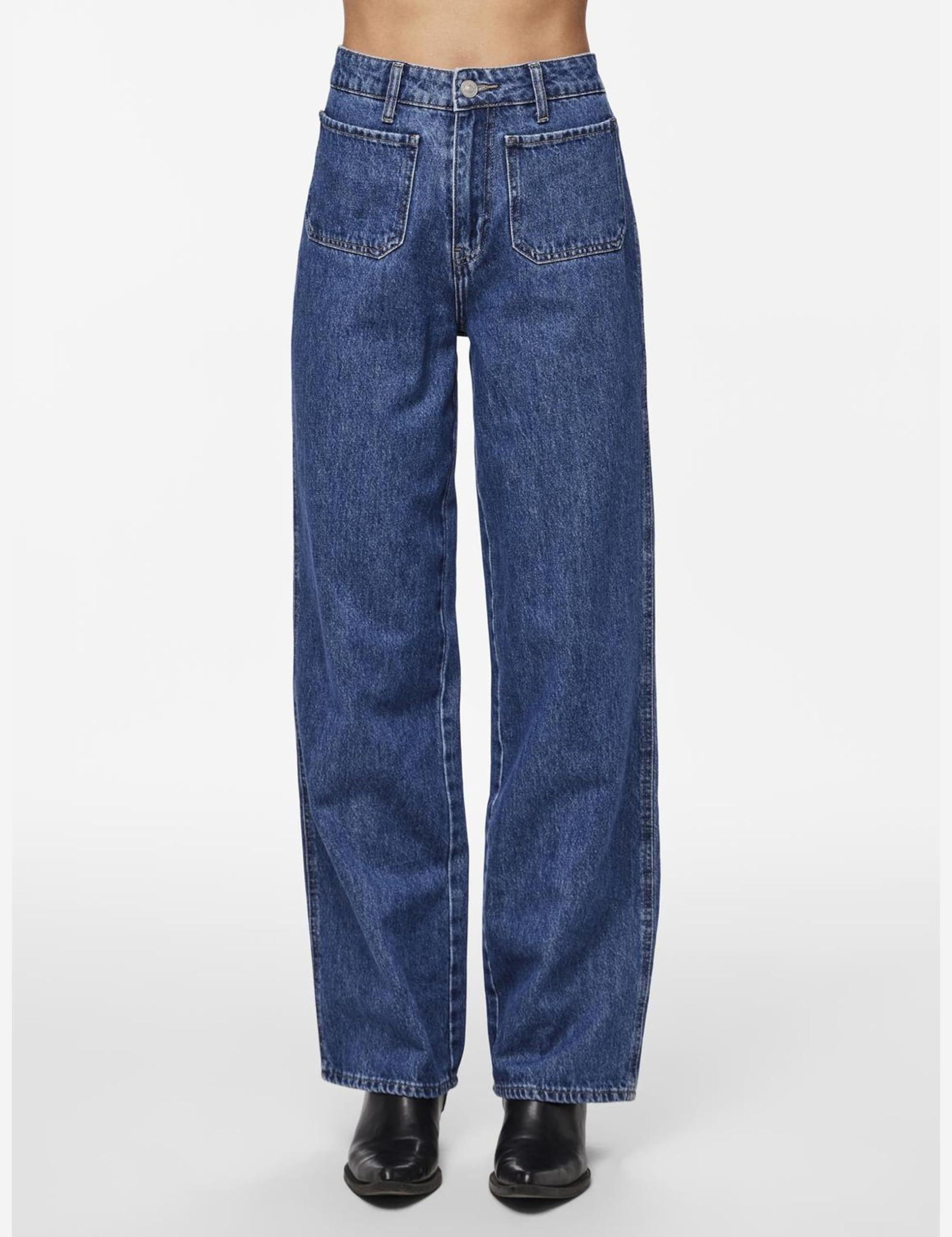 Pieces Pcsky HW Pocket Wide jeans donna XS