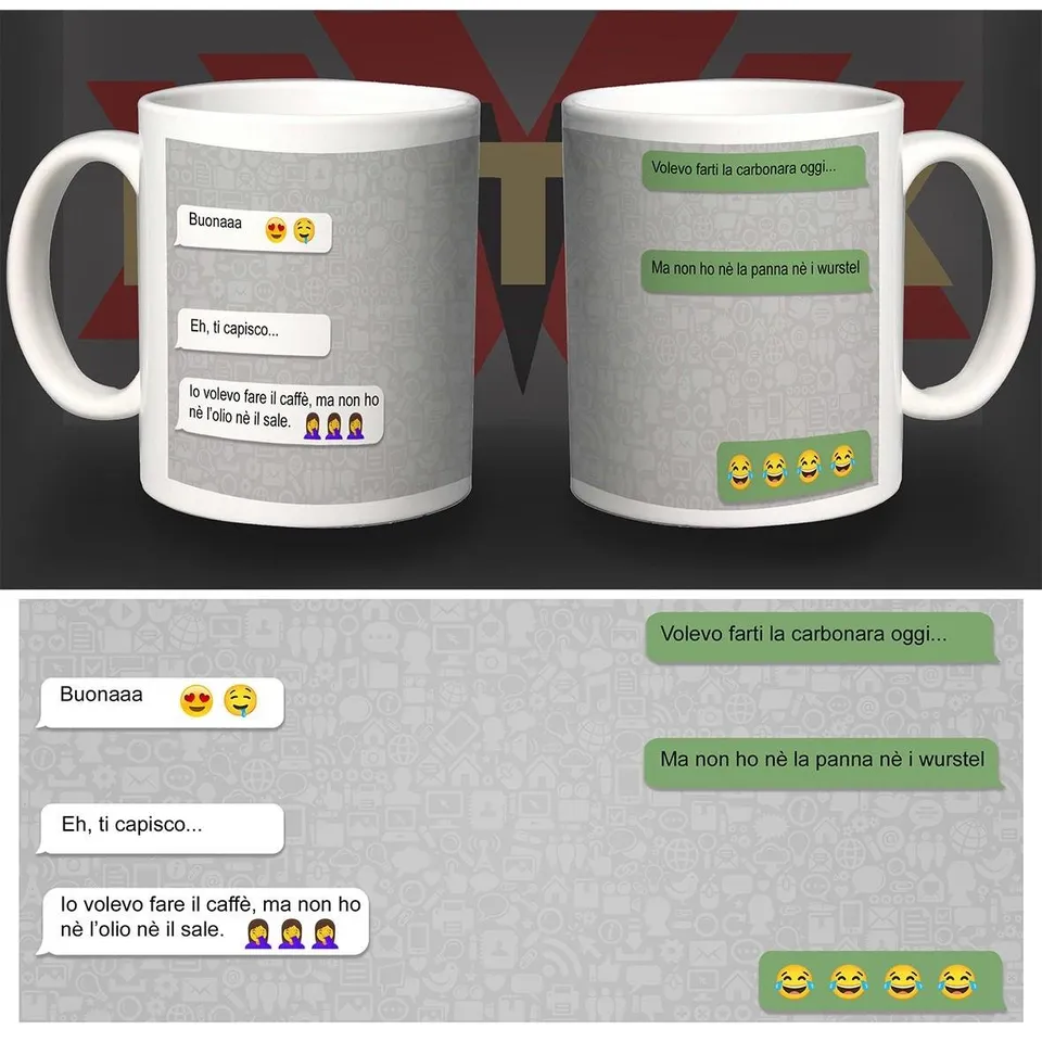 Matrix Music Store Whatapp Carbonara Caffe tazza ceramica
