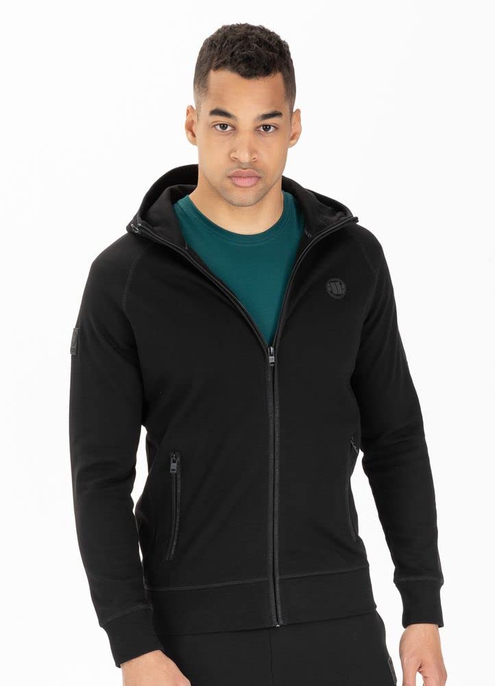 Pit Bull West Coast Thelborn felpa con cappuccio nera M cotone 400