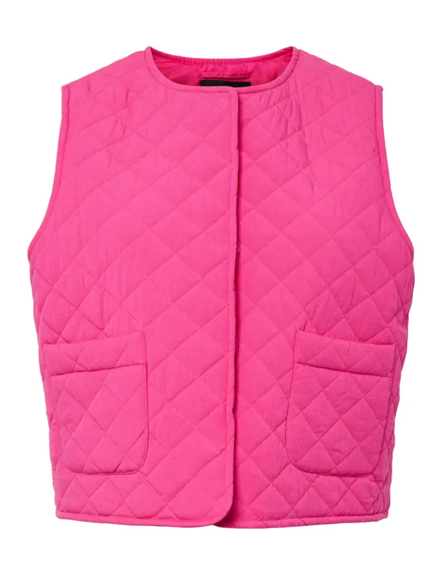 Pieces Pcsaria gilet trapuntato corto donna trench uso quotidiano