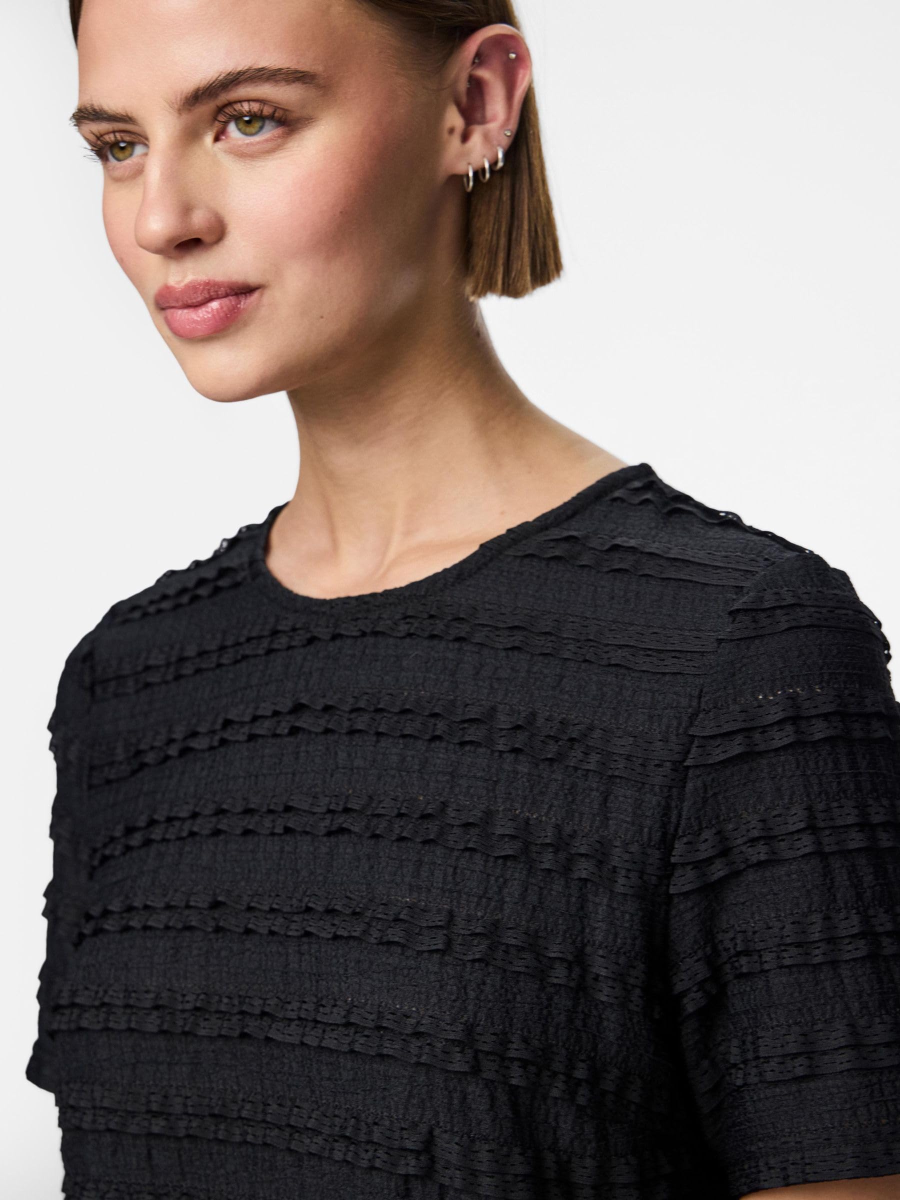 Pieces Pcanine SS O-Neck t-shirt donna manica corta quotidiana