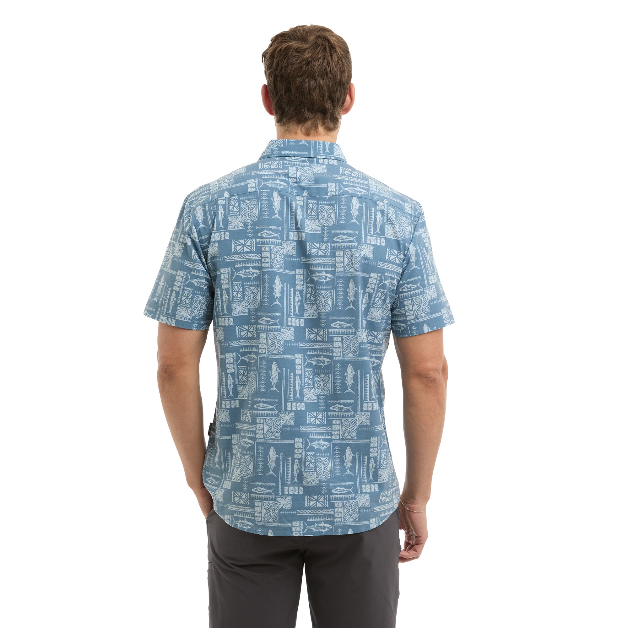 Pelagic Topshot camicia uomo petrol UPF 50+
