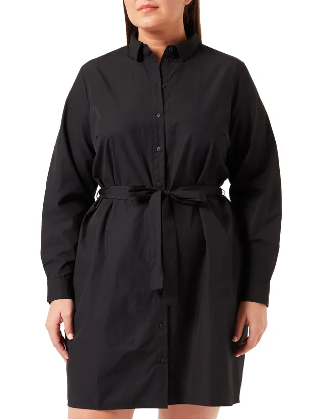 PIECES Pcnika Shirt Tie Dress vestito taglia 44 Plus