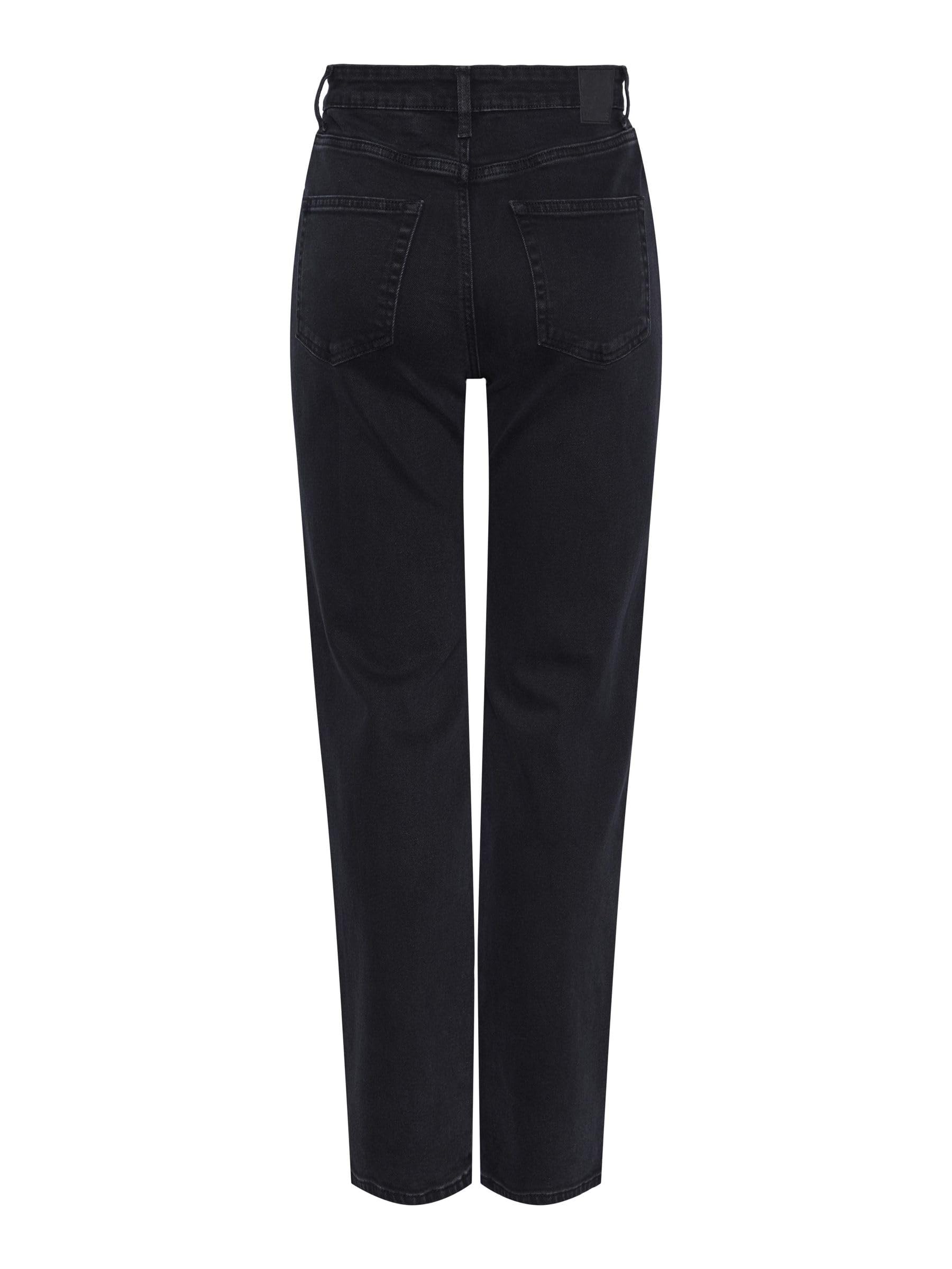 Pieces Pckelly HW Straight jeans donna blu denim