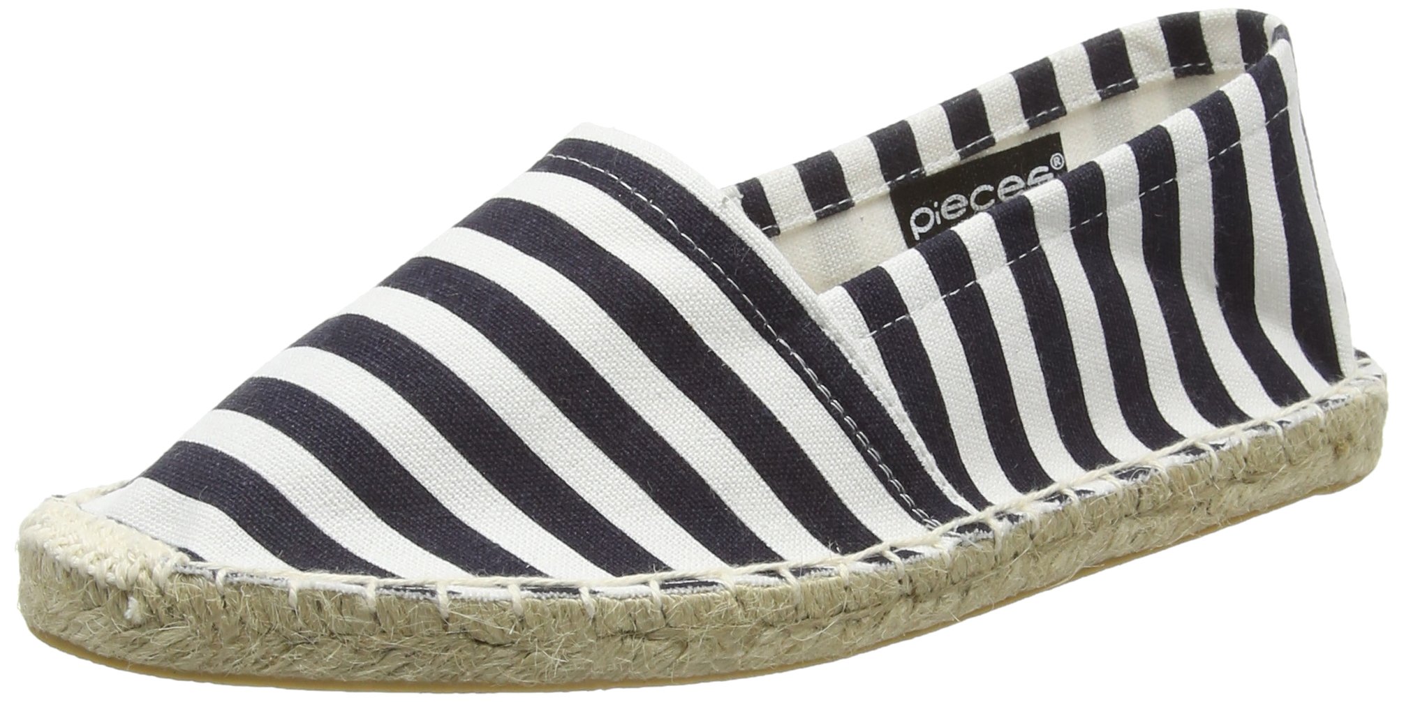Pieces Haisha espadrillas donna blu navy bianco a righe