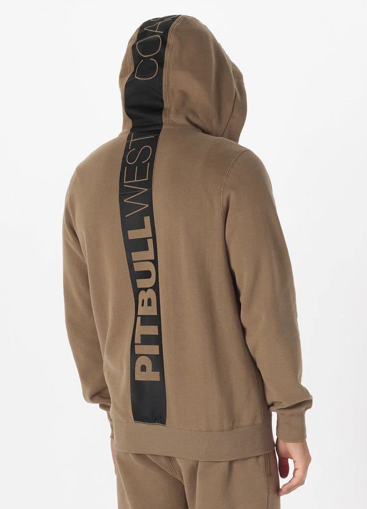 Pit Bull West Coast Hilltop felpa zip cappuccio in cotone