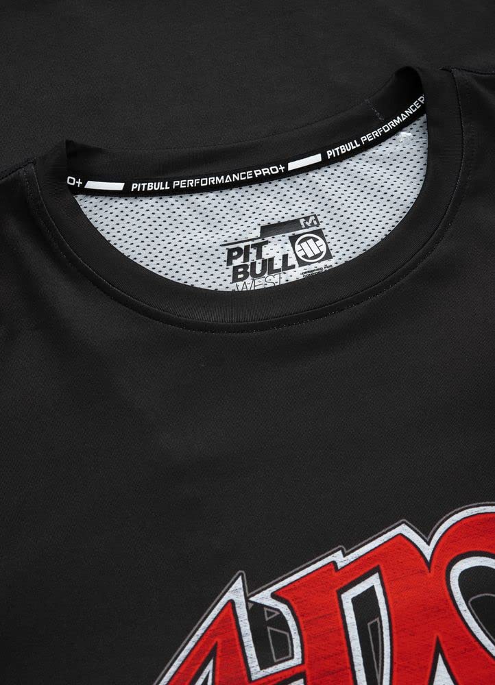 Pit Bull West Coast Mesh Performance Pro Plus t-shirt nera XL traspirante
