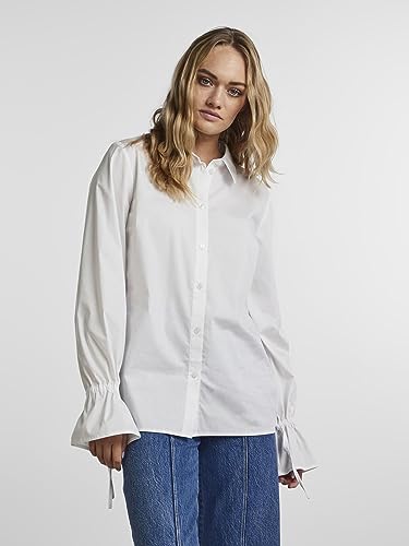 Pieces camicia donna maniche lunghe dritta