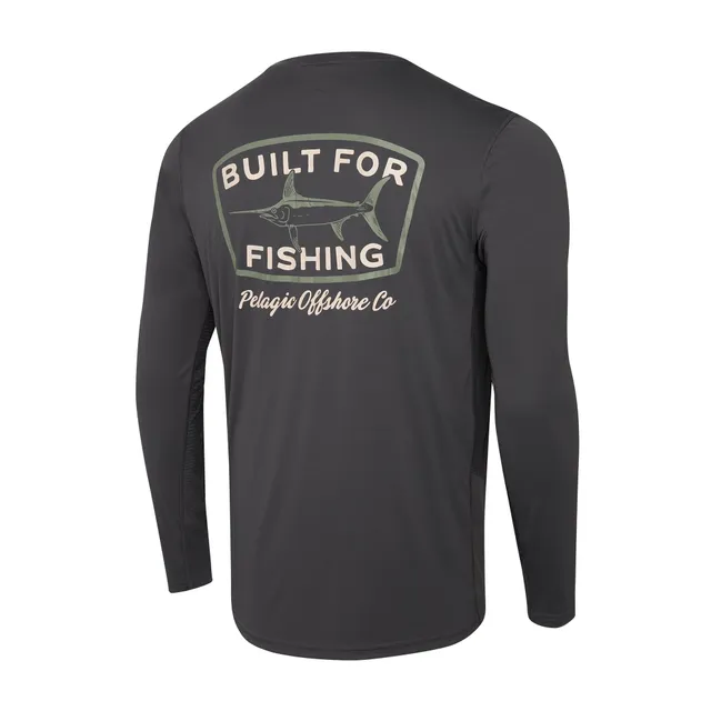 Pelagic Vaportek Swordie maglia pesca grafite UPF 50+
