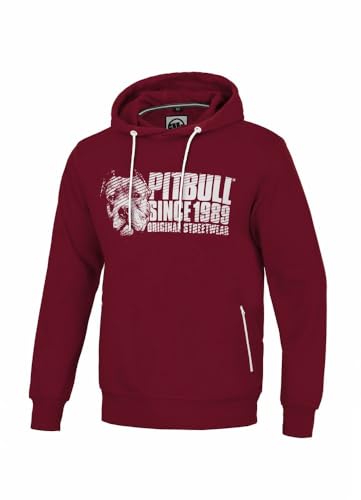 Pit Bull West Coast Blood Dog felpa cappuccio uomo cotone