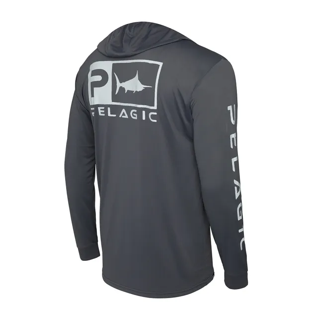 PELAGIC Aquatek Rusted Icon maglia pesca grafite UPF 50+