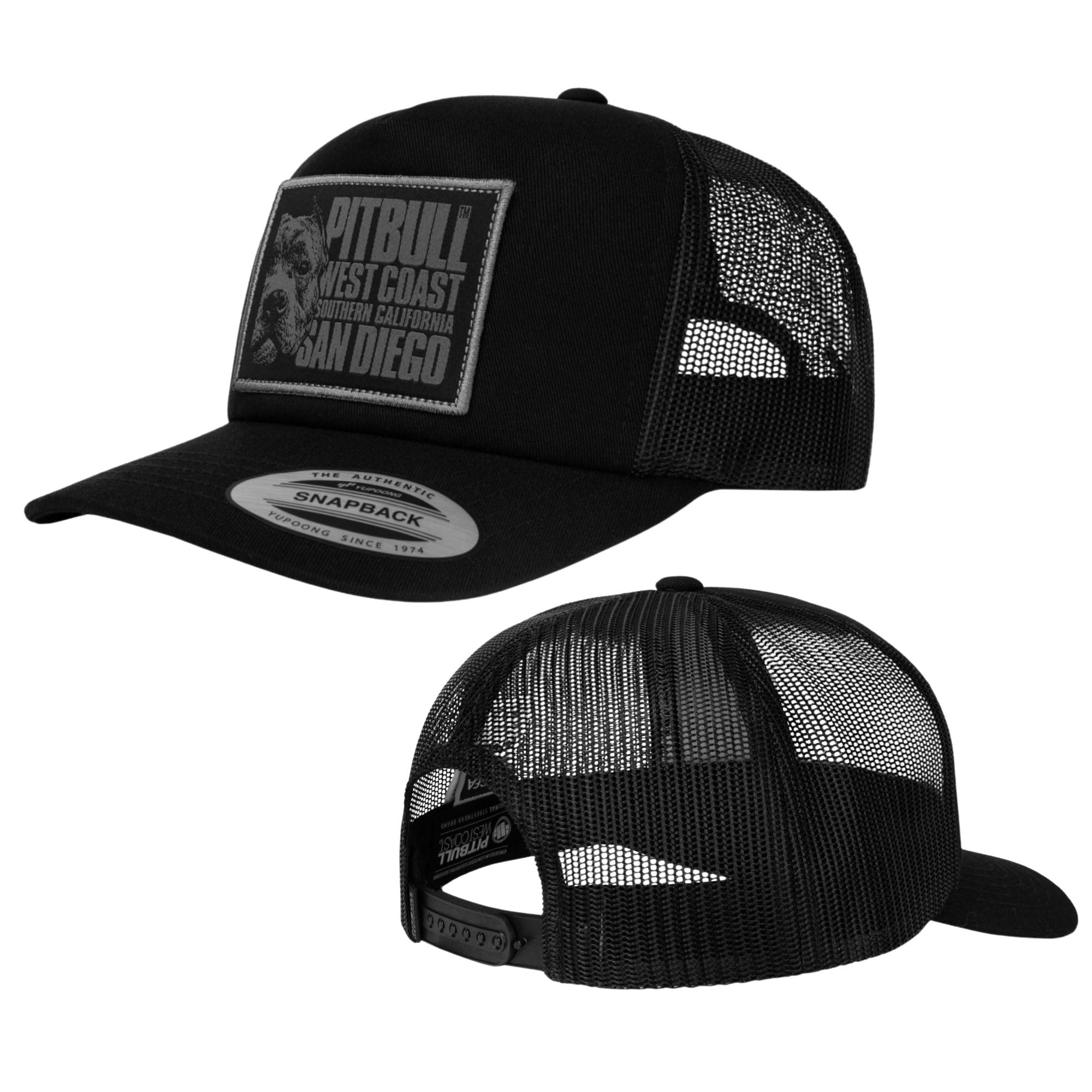Pitbull West Coast Blood Dog cappellino nero taglia unica snapback