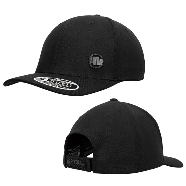 Pitbull 3D Metal Logo cappello snapback nero cotone