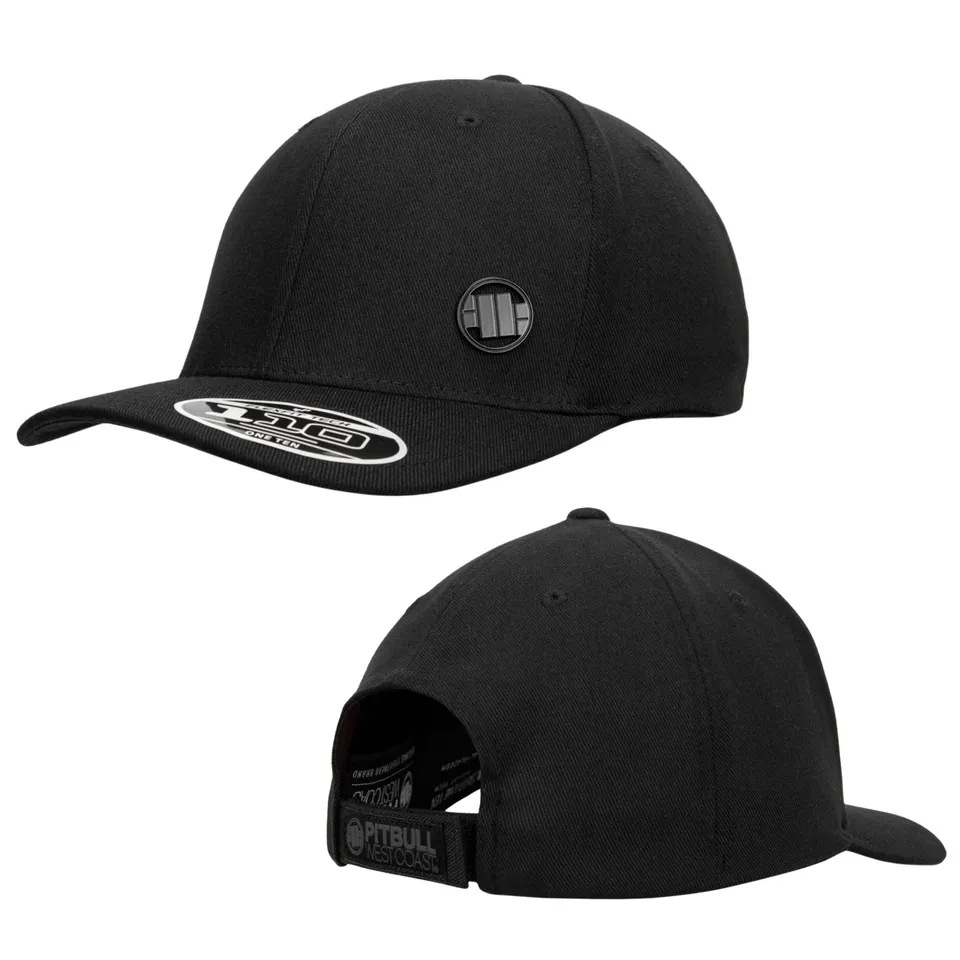 Pitbull 3D Metal Logo cappello snapback nero cotone