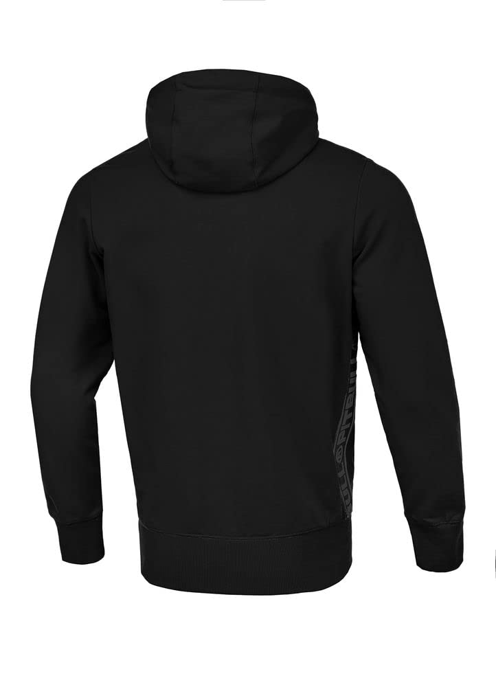 Pit Bull West Coast Lotus felpa zip nera cotone