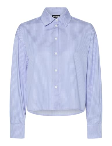Pieces Pcjeona LS Wvn BC camicia donna taglia M lavanda