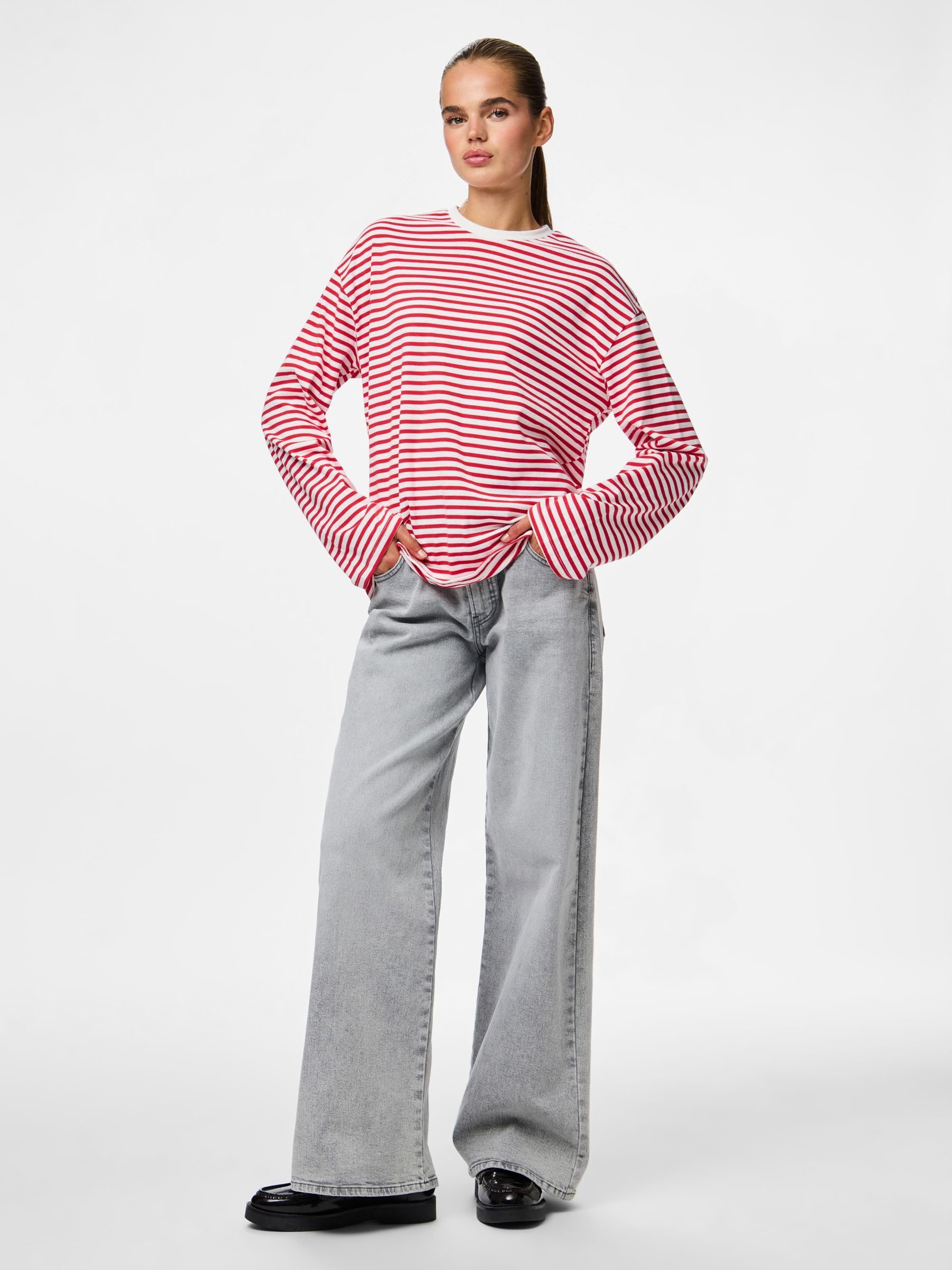 Pieces Pcsadie LS Top Noos maglia maniche lunghe S