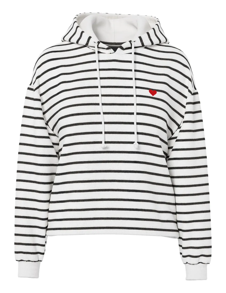 PIECES Pcchilli LS felpa cappuccio donna taglia M a righe