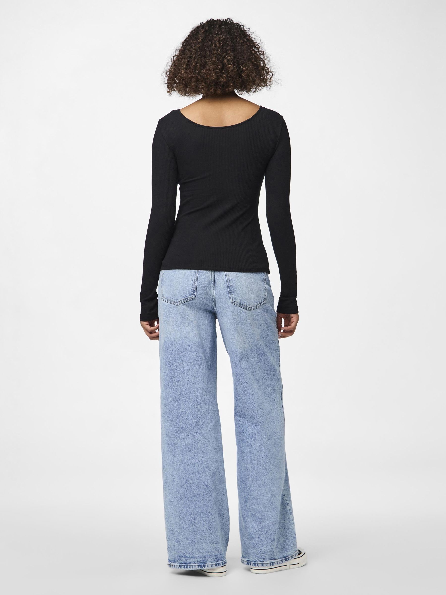 Pieces PCKITTE maglietta maniche lunghe cotone bio