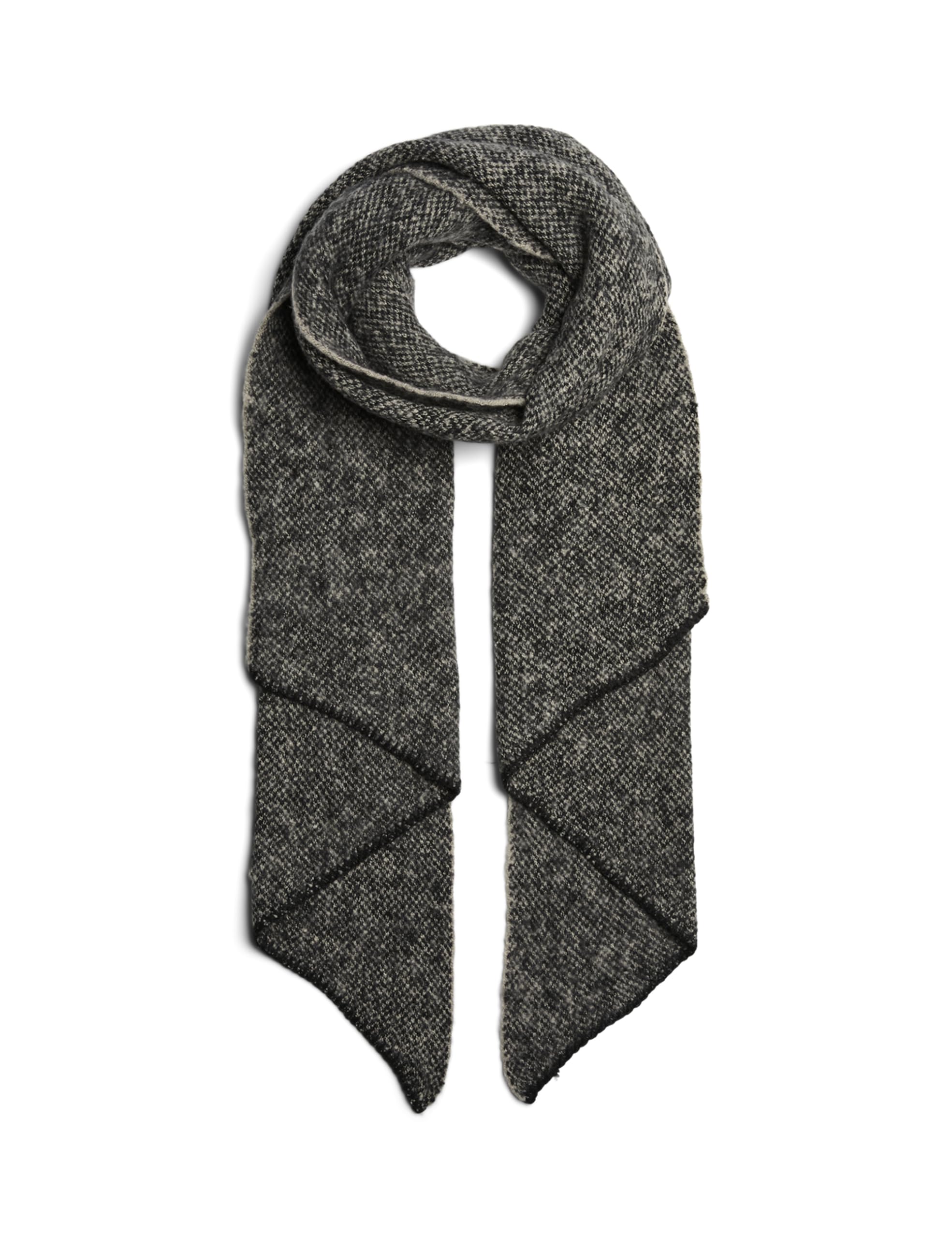 PIECES Pcpyron sciarpa lunga donna nero whitecap