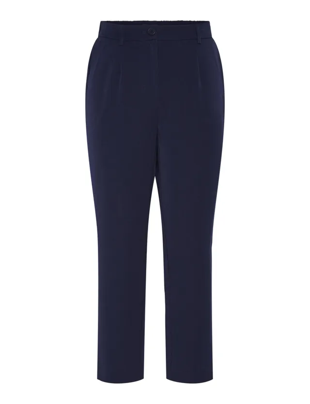 Pieces Pckamil HW Ankle pantaloni blu marino 32 vita alta