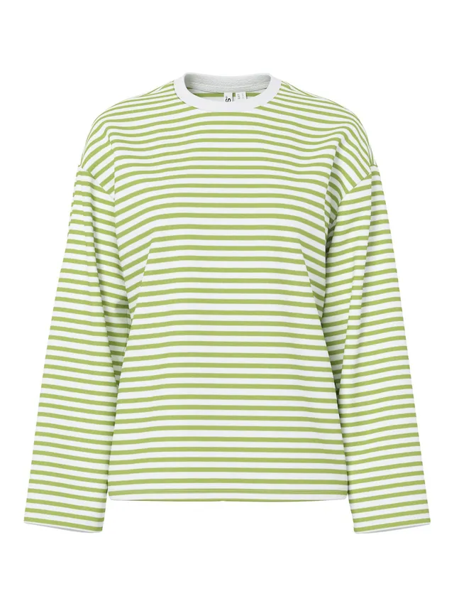 Pieces Sadie Long Sleeve T-Shirt XL maglia cotone oversize