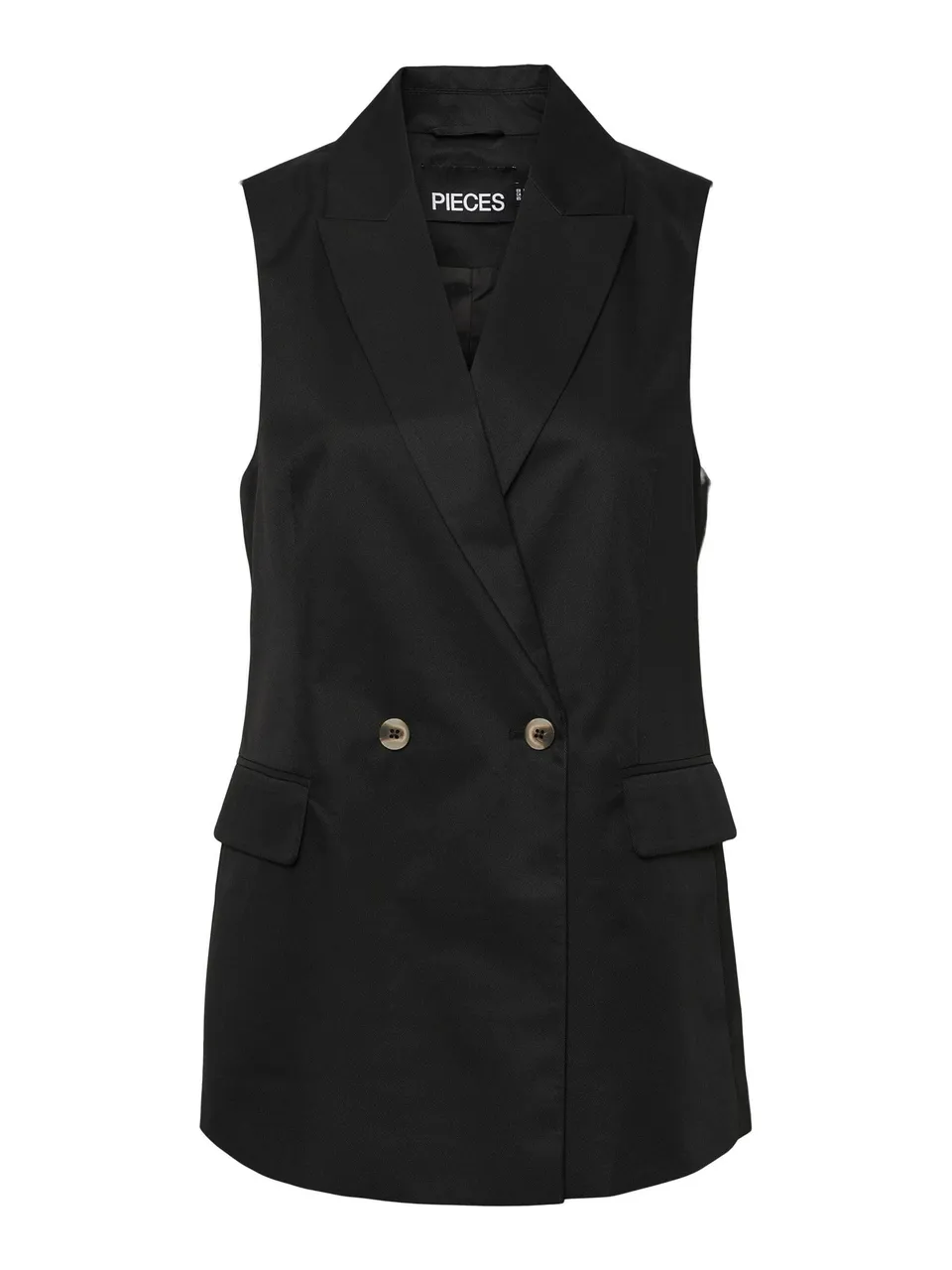 Pieces Pctally Blazer Gilet Donna Nero Smanticato